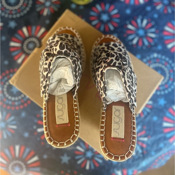 Sugar brand Cheetah Wedge Sandals Size 7 1/2 - Picture 3 of 8